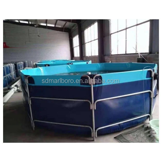 AIROW Tilapia Fish Tanks Large Plastic Fish Containers Galvanized Steel Large Commercial 100000 Litre for Farm Irrigation Fish