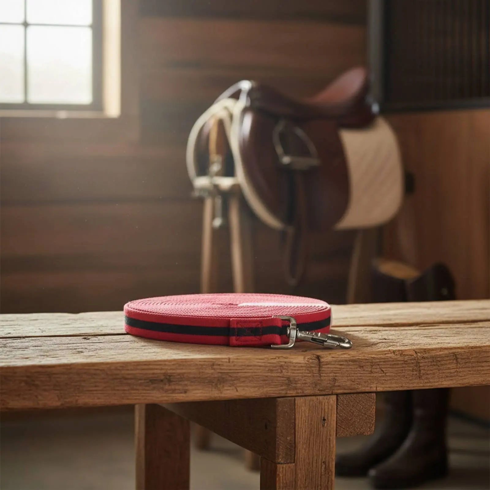 

8-метровый ланж-шнур для лошадей, износостойкий, плоский, для тренировок, устойчивый к погодным условиям