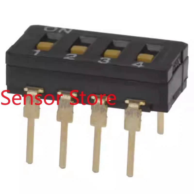 

10PCS A6D-4100 Directly Inserted Into 4-position Dip Switch Dustproof 4P Keyboard Type 2.54mm