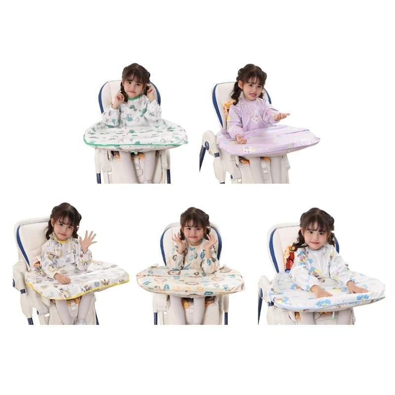 

Baby High Chair Waterproof Bibs Adjustable Size Say Goodbye to Messy Mealtimes top quality