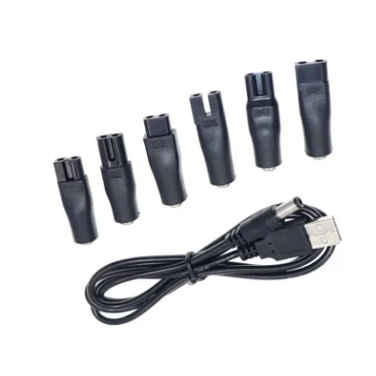 6 PCS/7 PCS /8 PCS Power Cord 5V Replacement Charger USB Adapter Suitable for All Kinds of Electric Hair Clippers