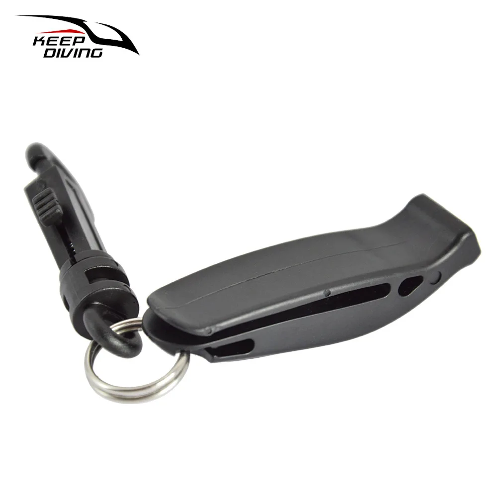 1 pz Outdoor Dual frequency Survival Whistle Diving Rescue dispositivo di segnalazione fischietto di sicurezza di emergenza con fibbia a sgancio