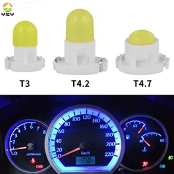 Panneau Lumineux LED COB pour Voiture, T3, Téclairé, T3, T4.7, Indicateur de Panneau Prada, Lampe de Commande Centrale, 12V, 10 Pièces