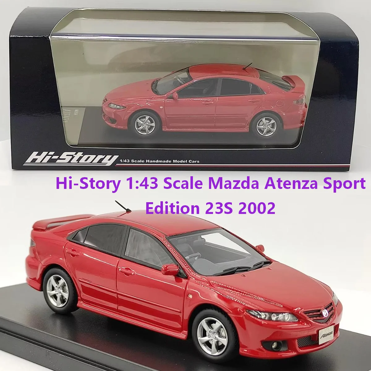 Hi-Story 1:43 Scale Mazda Atenza Sport Edition 23S 2002 Resin Car Model