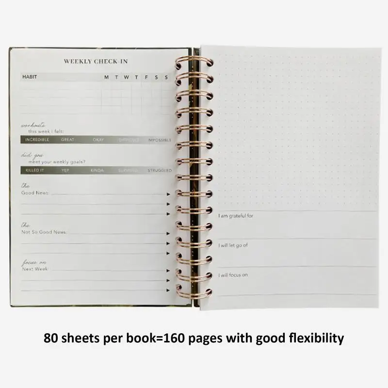 สมุดวางแผนออกกำลังกาย A5สมุดบันทึกการวางแผนการออกกำลังกายที่ไม่ลงวันที่สมุดบันทึกการออกกำลังกายสมุดจดบันทึกการวางแผนการออกกำลังกายปกแข็งสำหรับ