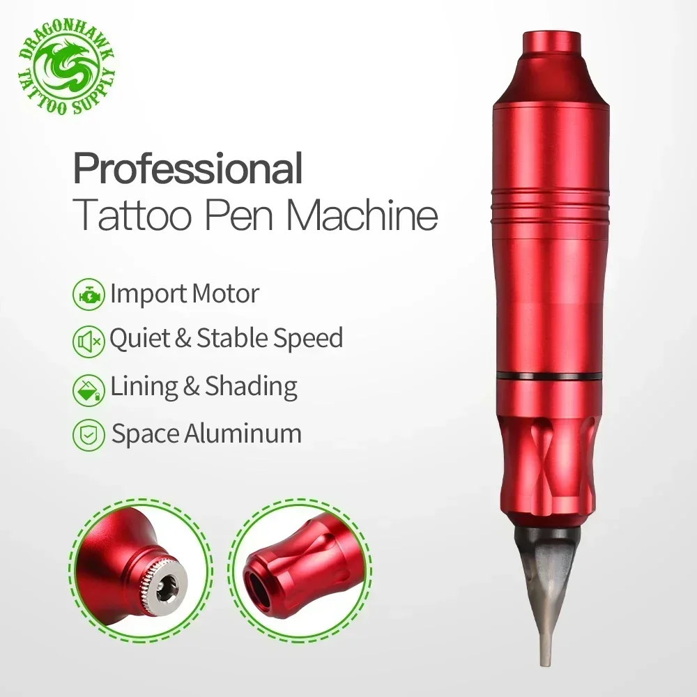 Tattoo Rotary Machine Pen Style Set Tattoo Kit LCD Power Pedal Tattoo Supply Free Delivery Permanent Makeup Machine Assortment