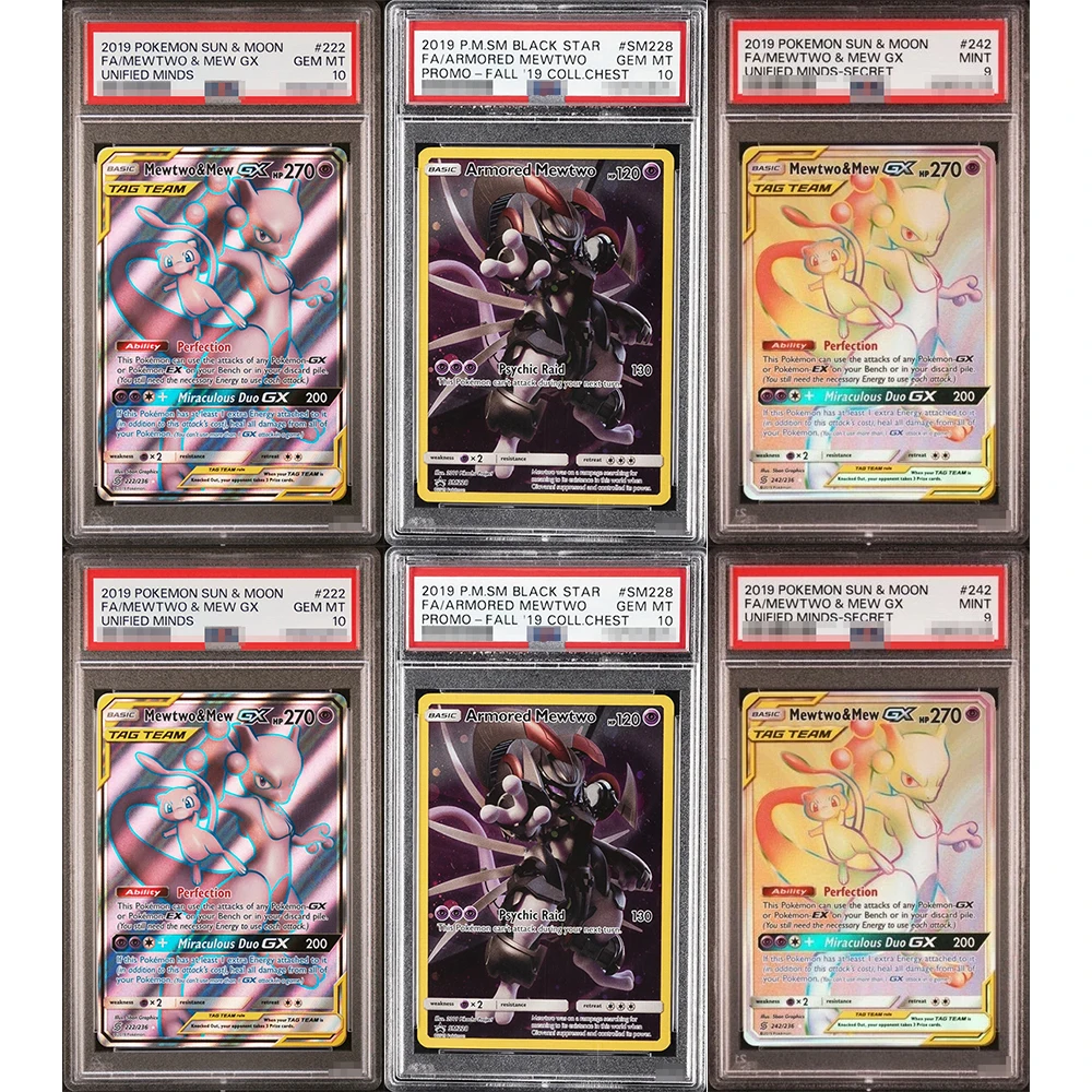

Коллекционная карточка P.M.S.M. PTCG DIY Proxy, классификация Black Star Fa/Armored Mewtwo Promo-Fall 19Coll.chest 228/242, карточка Gem MT10