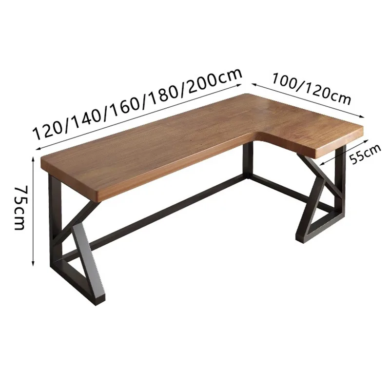 

Prefer solid wood computer negotiation desk, study room, corner corner, workbench bracket, rectangle