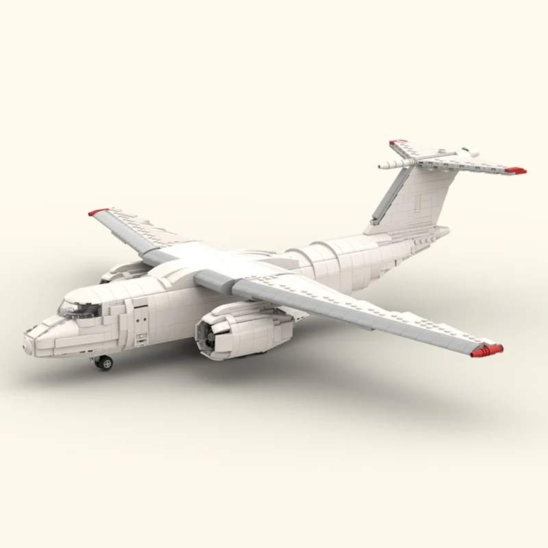 An-74TK-300 Cargo Plane Model MOC Building Bricks War Equipment Modular Technology Gifts Holiday Assemble Children Toys Suit