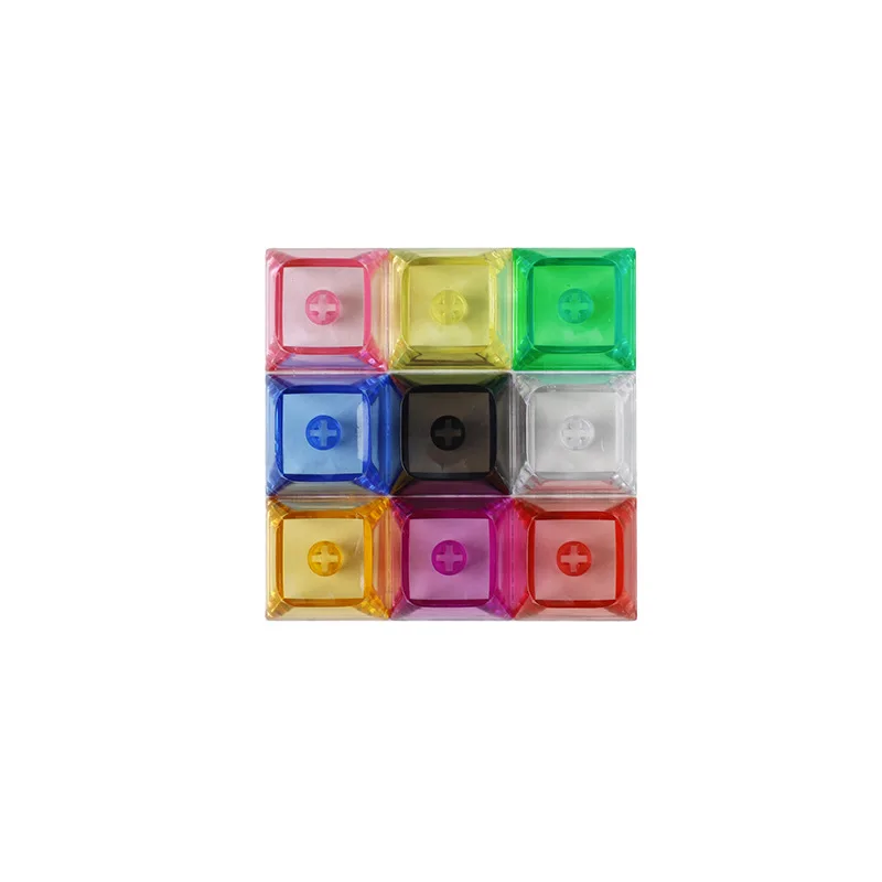 10pcs XDA2 Keycaps High Transparency PC  Keycap for Gaming Mechanical Keyboard Keycaps 1.6mm Thickness Blank Key Caps