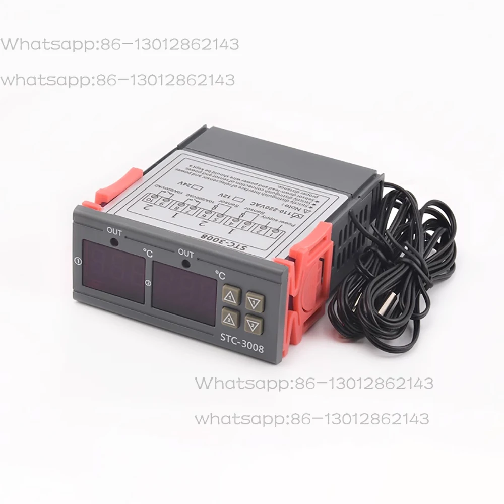 

12 В 24 В 220 В для Incubadora Aquário Brewing Controlador de Temperature Digital Termostato Relé Duplo