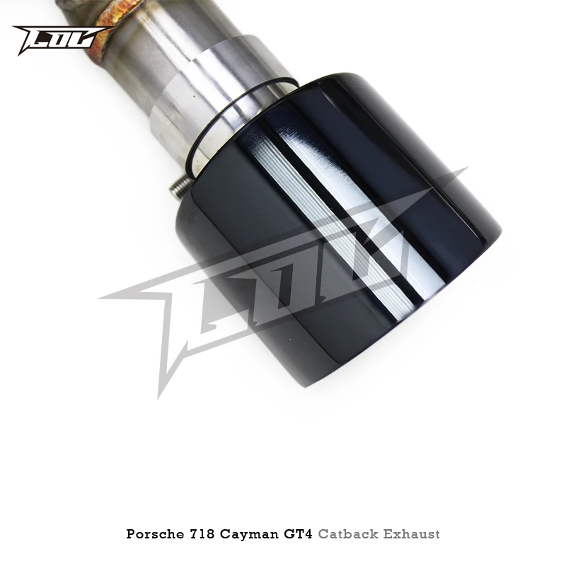 Custom SS304 Tuning Exhaust Catback for Porsche 718 Cayman GT4 4.0L 2024 Valvetronic Exhaust Catback System