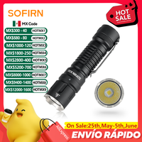 Sofirn SC33 XHP70.3 HI LED Flashlight Tactical 5200lm Powerful 21700 USB C Rechargeable Torch with Tail E-switch Outdoor Light