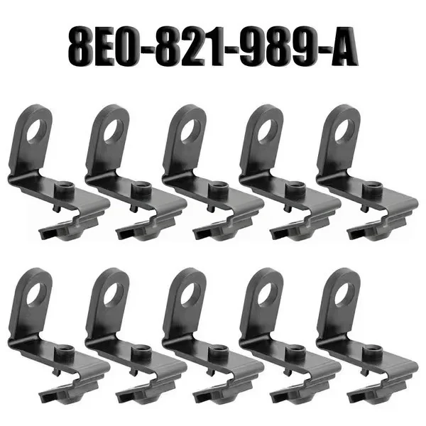 10PCS Fender Liner Splash Shield Retainer Clip OE 8E0821989A 8E0‑821‑989‑A Front Splash Guard Fastener Buckle For Audi