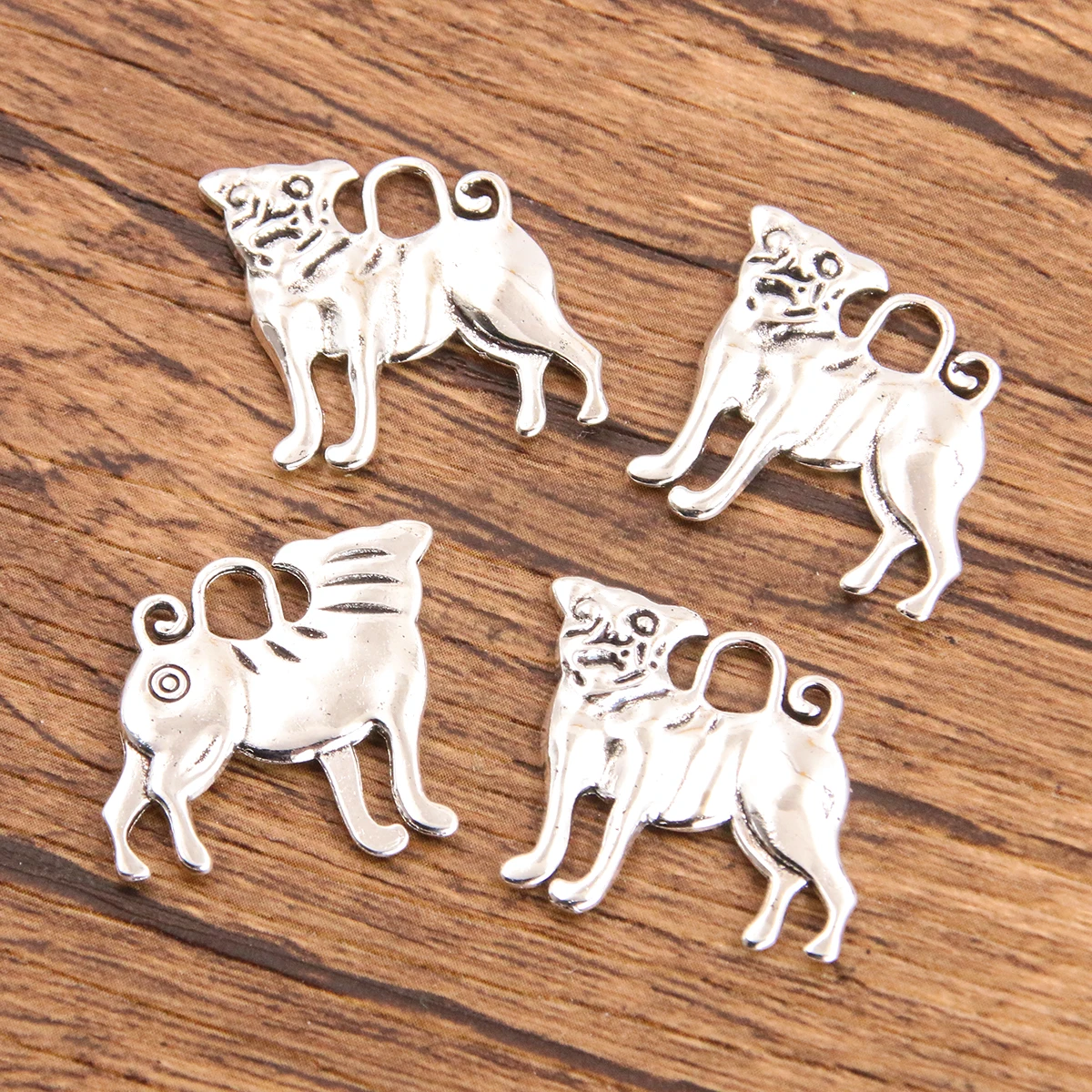 Breloques en alliage mixte pour animaux de compagnie, pendentif lettre Herat, bijoux exécutifs, bricolage fait à la main, bassin de pattes de chien, 13 styles, 20 pièces