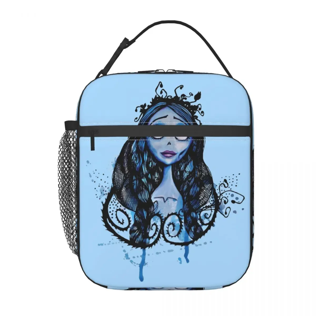 Watercolor Corpse Bride Insulated Lunch Bag Thermal Lunch Container Large Tote Lunch Box for Men Women Office Outdoor