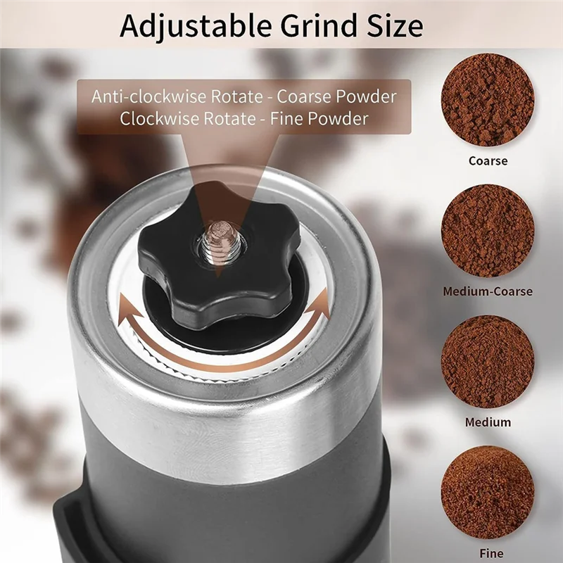 SANQ Manual Coffee Grinders Adjustable Hand Coffee Bean Grinding Machine For Outdoor Travelling Home Office Coffee Grinder