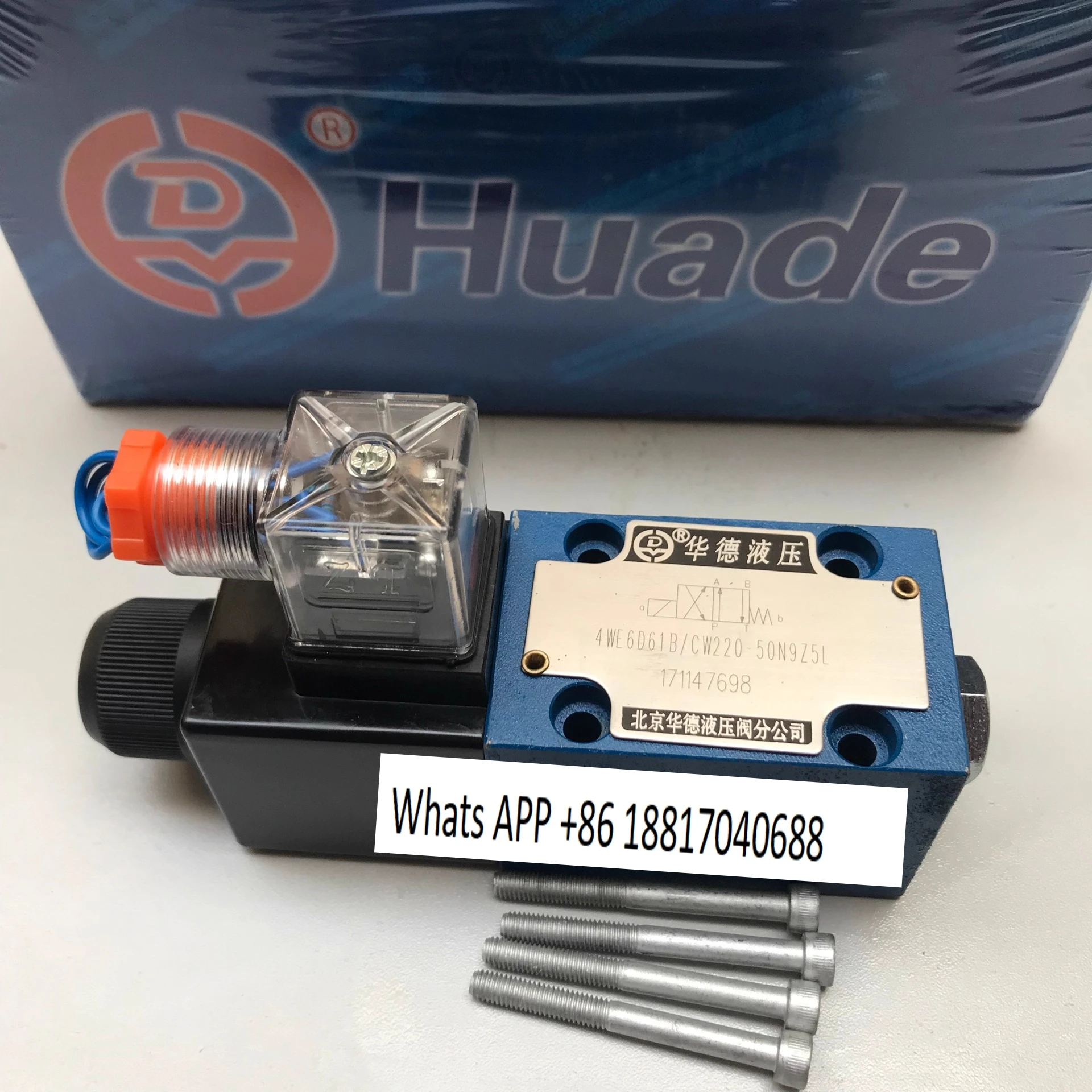 Huade 4WE6D61B Solenoid Valve CW220-50N9Z5L CG24N9Z5L for Industrial Use - No Specific Color Or Size Mentioned