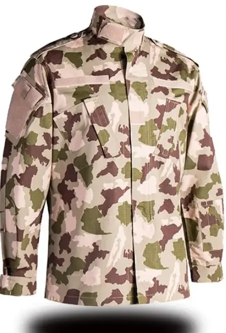 Nigeria Camouflage Suit Men African Outdoor Uniform Include Pants Desert