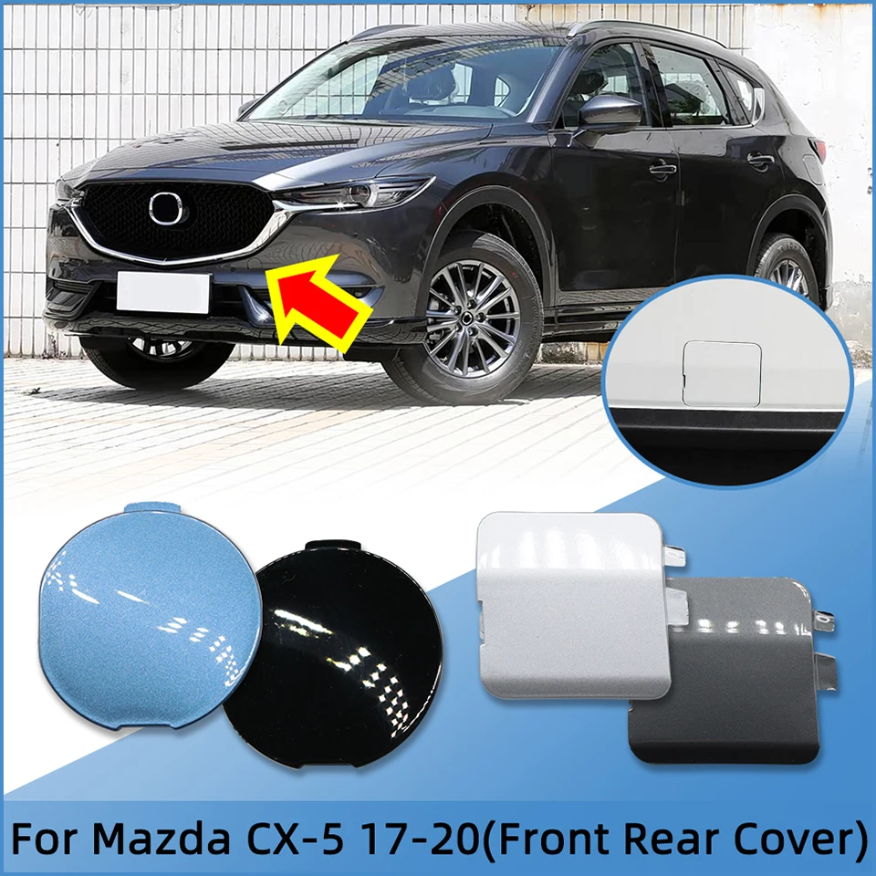Auto Front Rear Bumper Tow Hook Hauling Eye Cover Lid For Mazda CX5 CX-5 KE 2017 2018 2019 2020 Towing Hooking Trailer Cap Trim