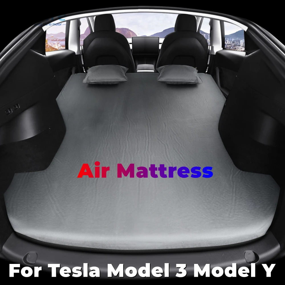 

BAFIRE Air Mattress Custom For Tesla Model 3 Model Y Inflatable Car Bed High Quality Flocking Surface Camping Sleeping Pad 2022