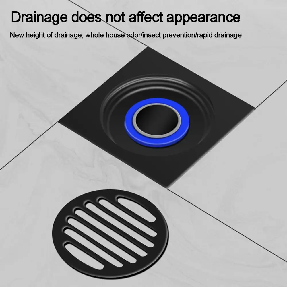 

Слив для душа из нержавеющей стали, герметичный для глубокой воды, защита от запаха, быстрый дренаж, слив для пола, предотвращающий обратный поток, универсальный