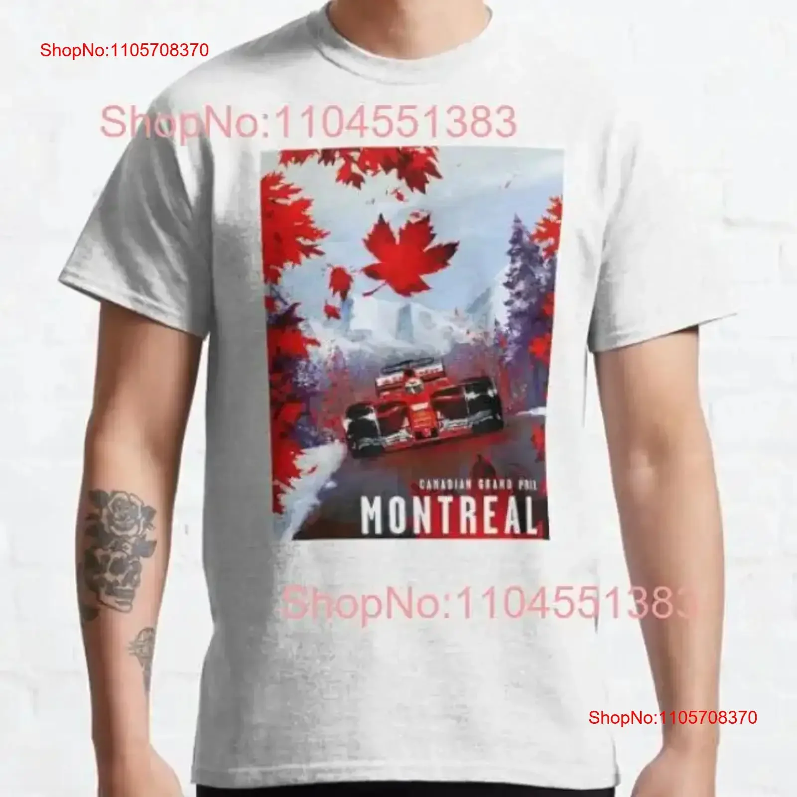 CANADIAN GRAND PRIX Vintage Montreal Auto Racing Advertising Print T Shirt vintage Washed Breathable designer clothes Casual