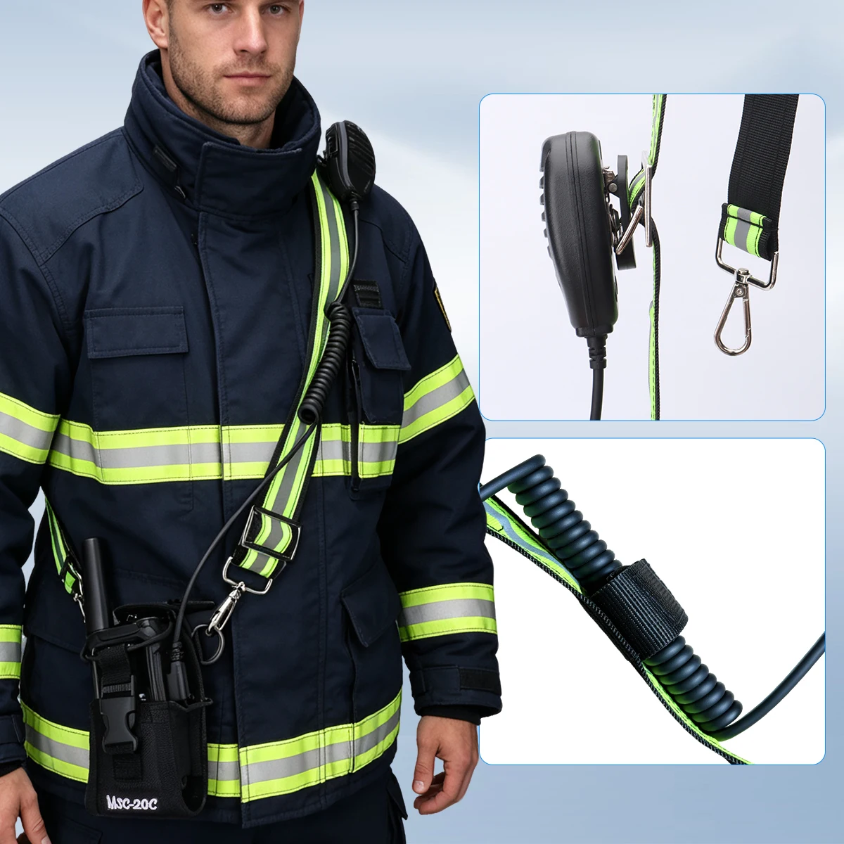 ABBREE Radio Strap Adjustable Nylon Radio Sling Lanyard Universal Two Way Radio Shoulder Belt for Baofeng UV-5R 5RH K5 BF-888S