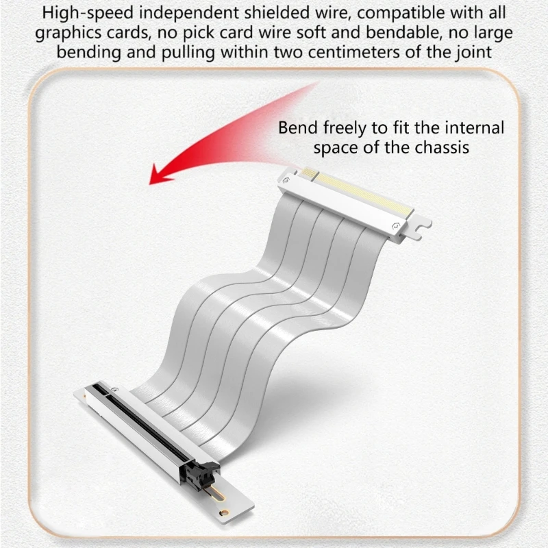 Cavo prolunga schermato per scheda grafica riser PCIE X16 a piena velocità