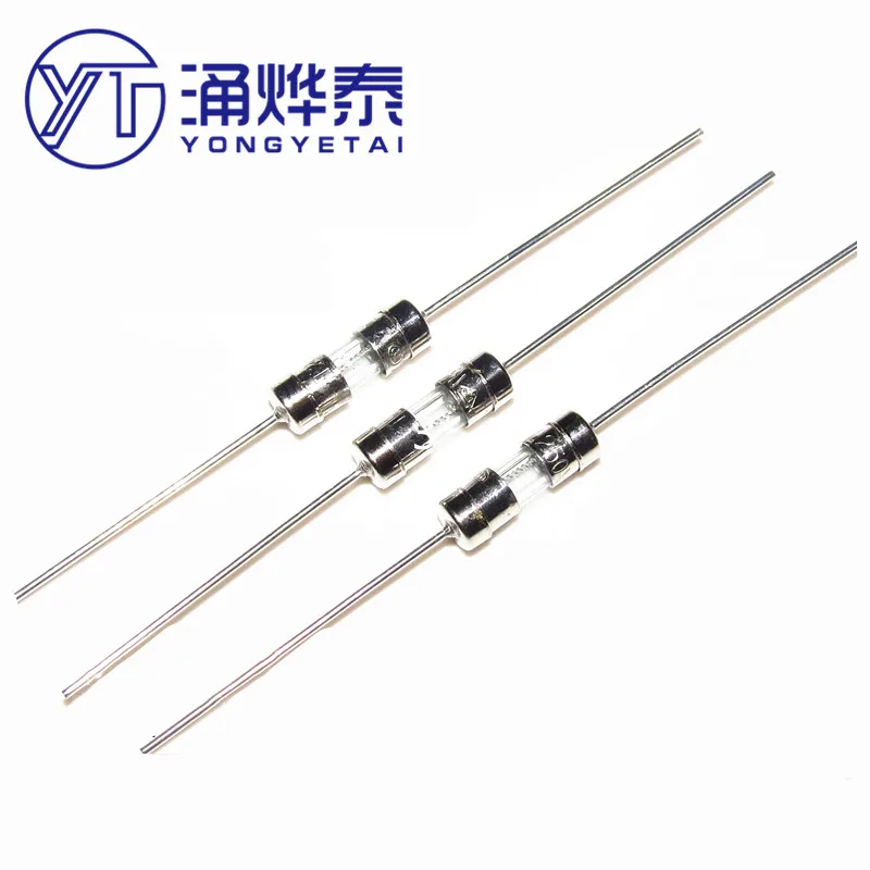 YYT 20PCS 3.6*10mm F2A/F5A/F0.5A/F3.15A/F3A/F1A 250V T0.5A T15A T4A Quick break/slow break F1000MA/F3000MA Leaded pins fuse