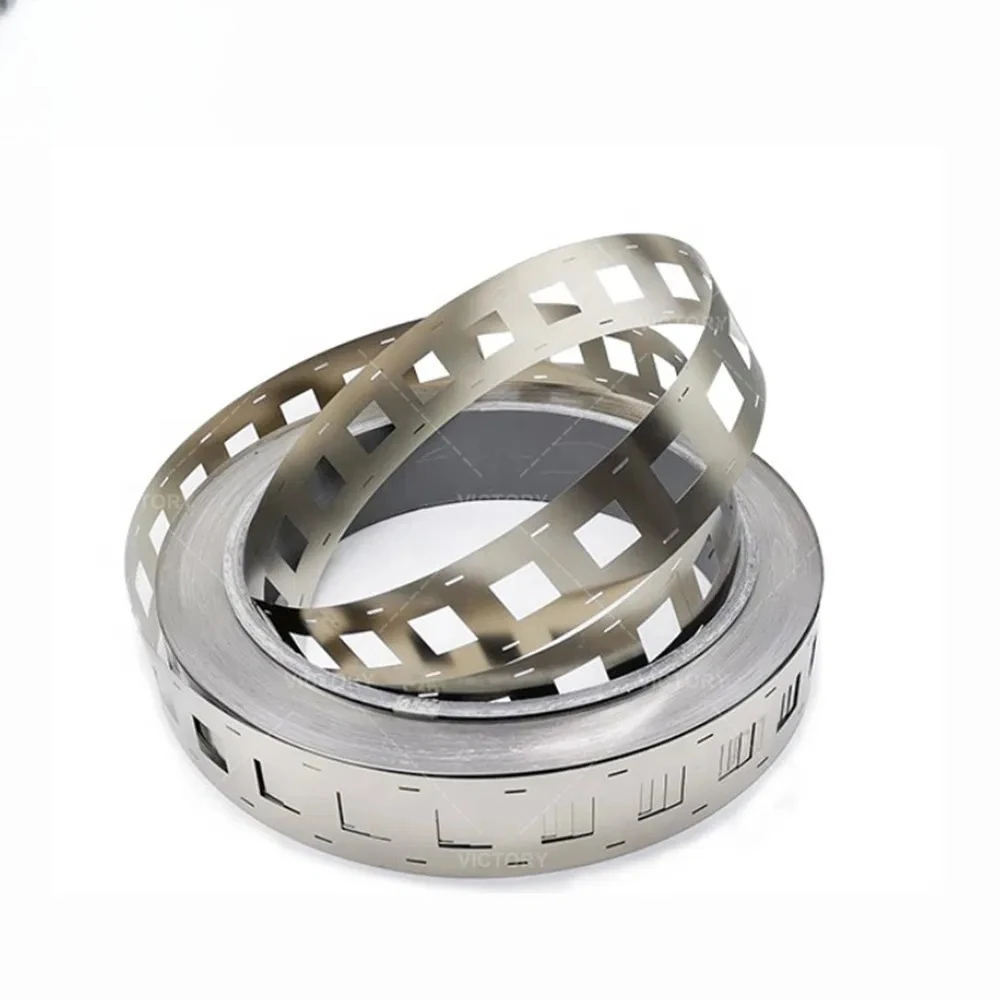 

18650 Nickel Plated Strips 0.15x27mm Spacing 20.2mm used for 2 Parallel 18650 Batteries Spot Welding DIY Battery Pack 10M 2P