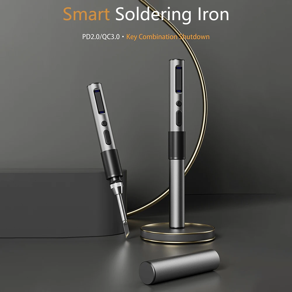 MINI65 Smart PD 65W Electric Soldering Iron Adjustable Constant Temperature Metal Shell for Home Appliance Repair