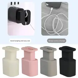 NEW High-end Silicone Cable Winder Charger Protector Cover Wire Organizer Anti-shock Case Charging Head Protective Case