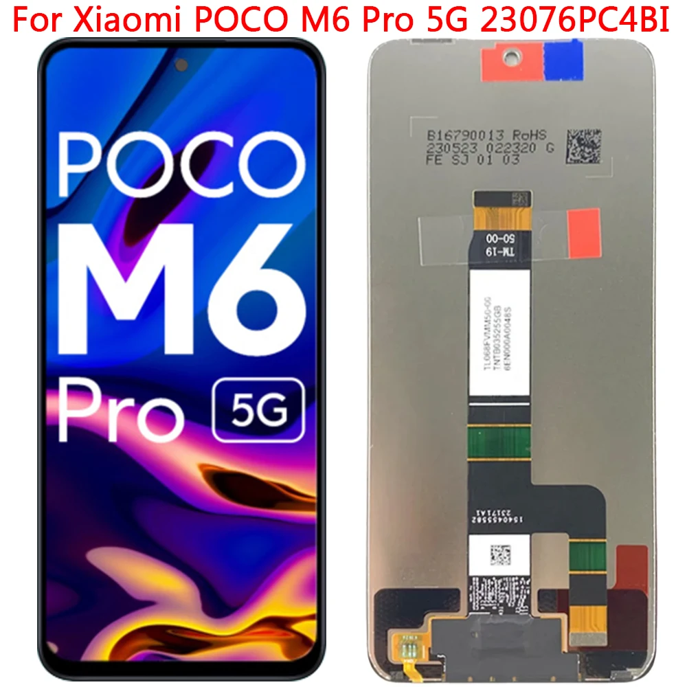 

New Original For Xiaomi POCO M6 Pro 5G 23076PC4BI LCD Display Touch Screen With Frame 6.79" POCO M6 Pro 5G Display LCD Screen