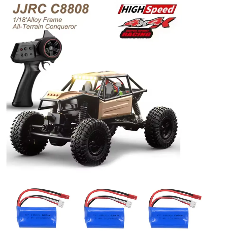 Upgrade 7.4V 1200mAh Battery / Charging Cable For : JJRC C8801 C8808 RC Car Battery  JJRC C8809 Parts Battery JST Plug