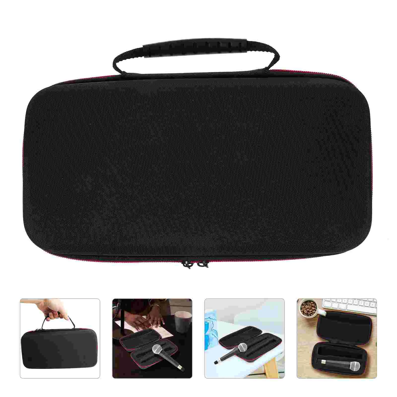 

Microphone Storage Bag Microphones Zipper Pouch for Wireless Case Eva Travel Audio Protective