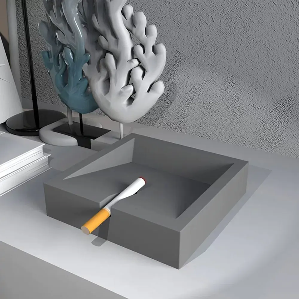 

Square Concrete Ashtray Silicone Mold, DIY Incense Holder & Candle Tray, Minimalist Home Decor, Unique Bnb Gift Idea