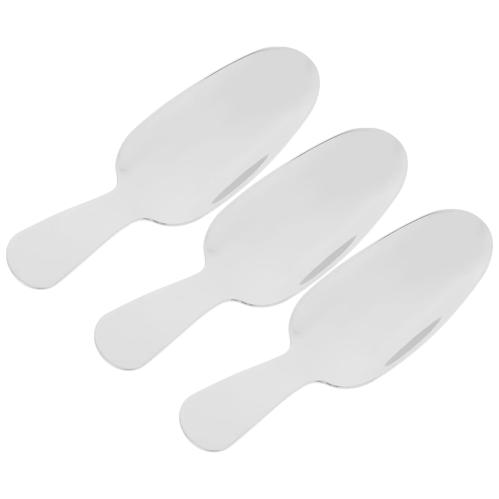 

3 Pcs Ice Cube Scoop Dessert Spoon Jelly Stainless Steel Spoons Baby Cream Spade Griddle Accessories