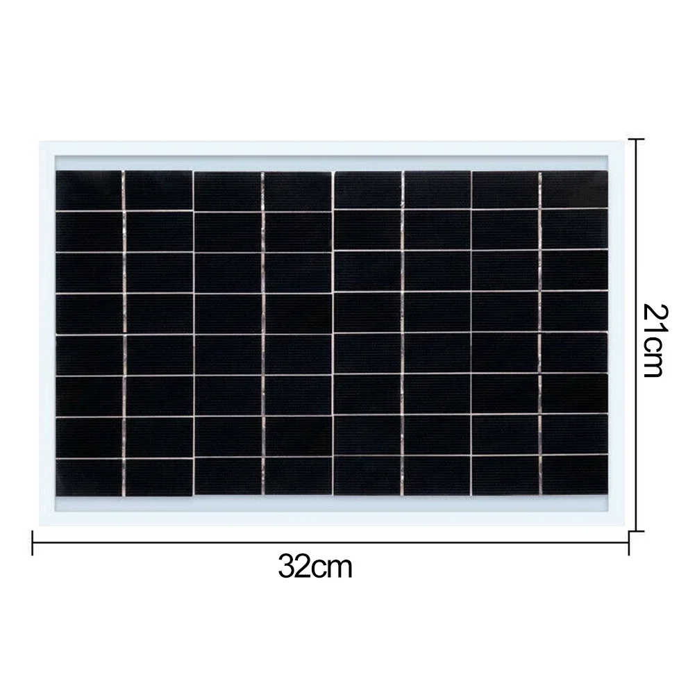 1pcs 30W 12V Solar Panel Polycrystalline Solar Panel USB Portable Outdoor Rechargeable Solar Energy Generator For Home