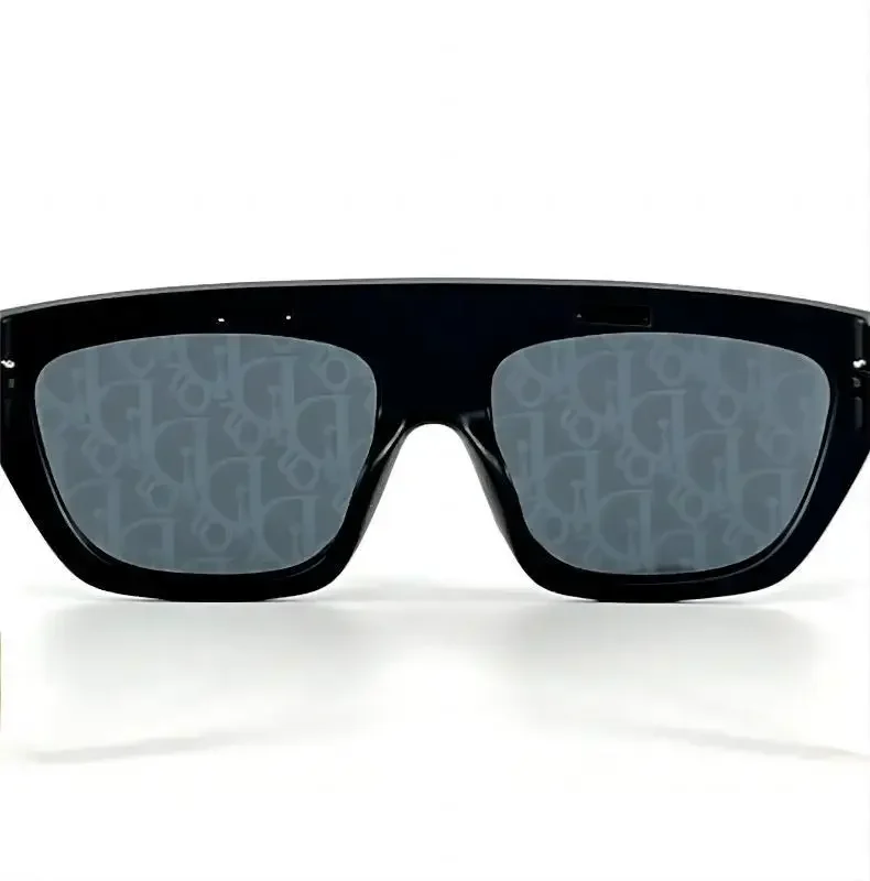 موضة جديدة حافة النظارات الشمسية المرأة 2025 قسط قطعة واحدة نظارات شمسية السيدات سبيكة الساقين حملق Oculos دي سول Feminino UV400 #5