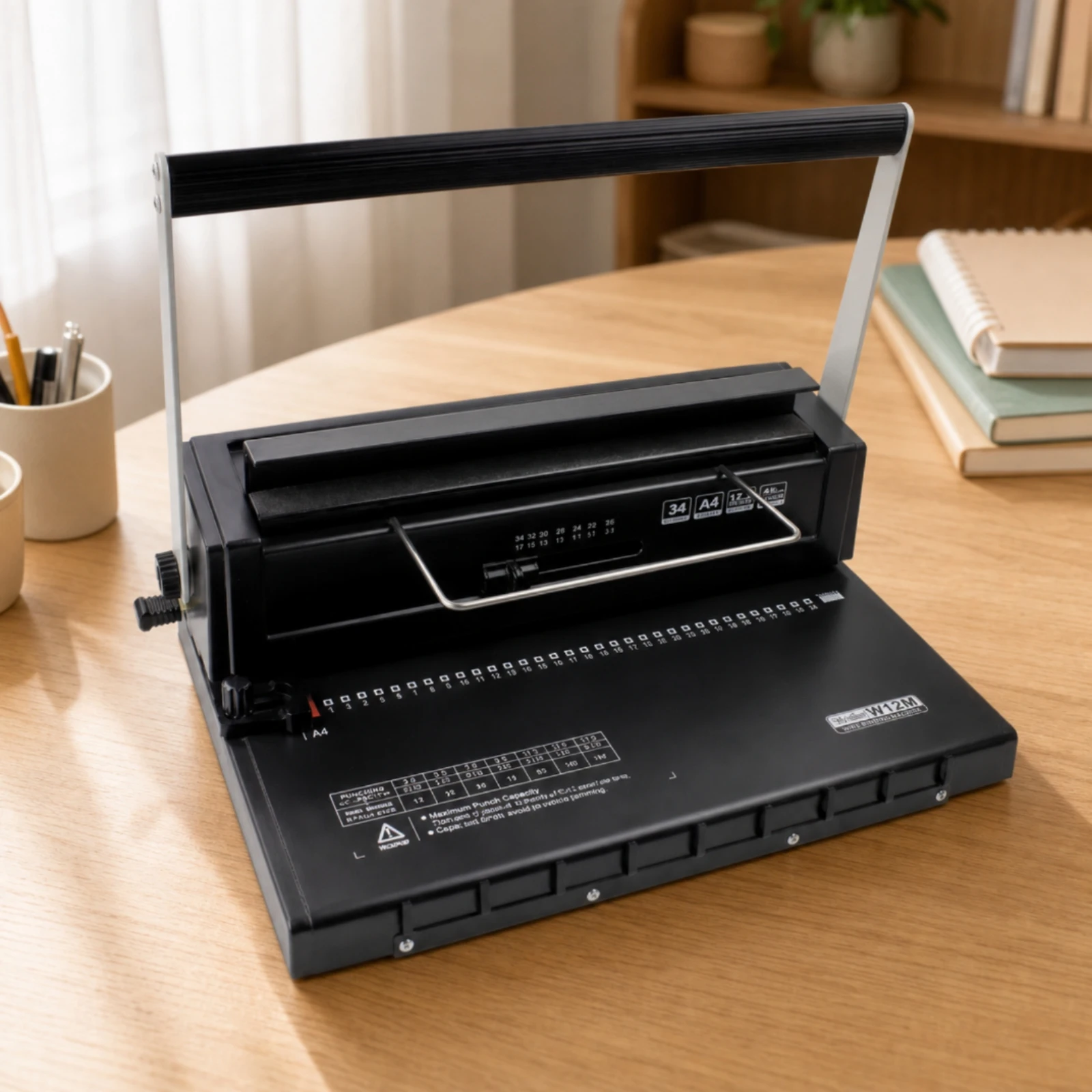 Manual Double-Loop Wire Binding Machine Adjustable 3:1 Pattern Wire Binding Machine A4 Compatible Versatile