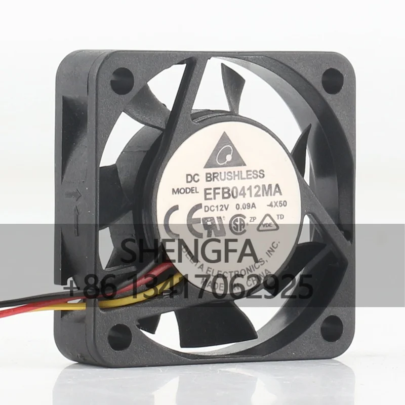 Delta 5V 24V 48V DC12V 0.09A Dual Ball Bearing Power Mute Speed Measurement AC EC 4010 40X40X10MM 4CM EFB0412MA-4X50 Cooling Fan