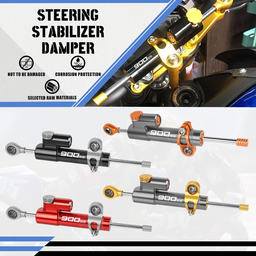 

For DUCATI 900SS 900 SS 1990-2002 1991 2001 2000 1999 1998 Motorcycle accessories Steering Stabilizer Damper Bracket Adjustable