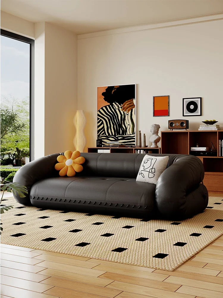 Multifunctional folding sofa bed dual purpose living room modern and simple new cat claw leather lazy sofa