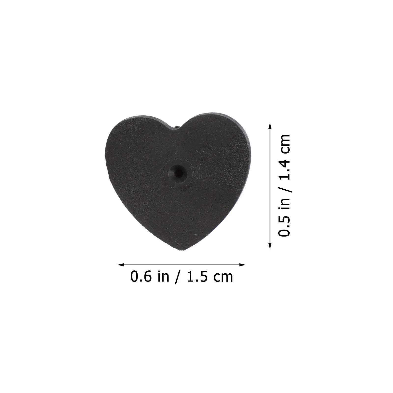

100Pcs Heart Shaped Rubber Pin Backs Brooch Clutches Durable Badge Tacks DIY Craft Supplies Jewelry Making Replacement