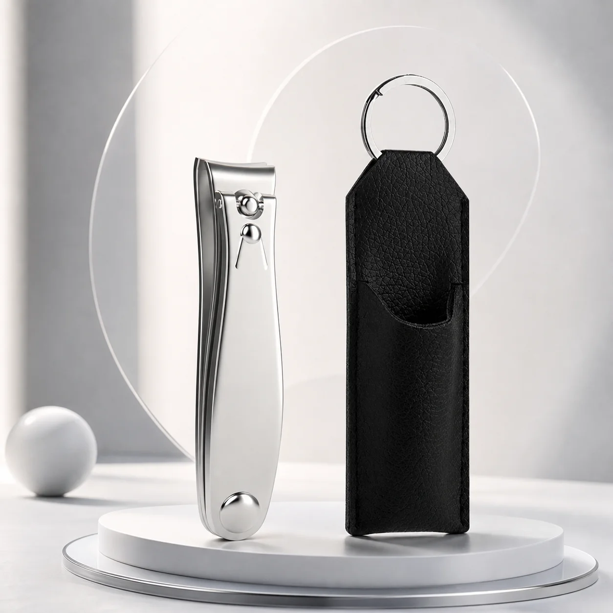 Stainless Steel Nail Cutters For Fingers Heavy Duty Latest Design Nail Cutters With Leather Case