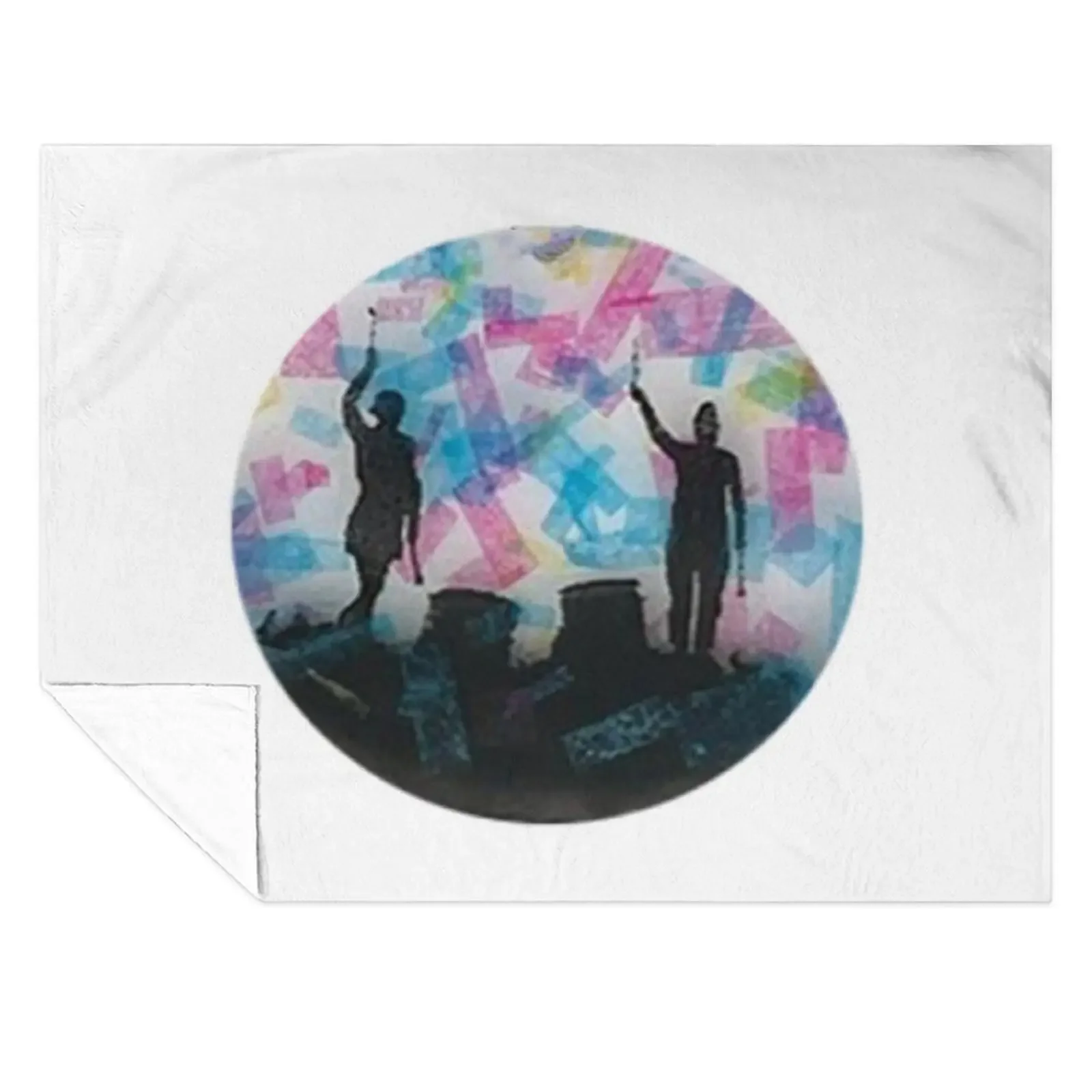 

Silhouette Trees Confetti Throw Blanket anime Custom Blankets For Sofas For Baby Blankets