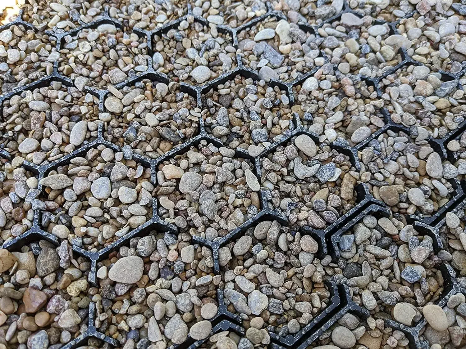 home.Christmas.Gravel Permeable Paver System - 100% Recycled PPE Plastic Pavers, Handles 27,000 lbs, 1