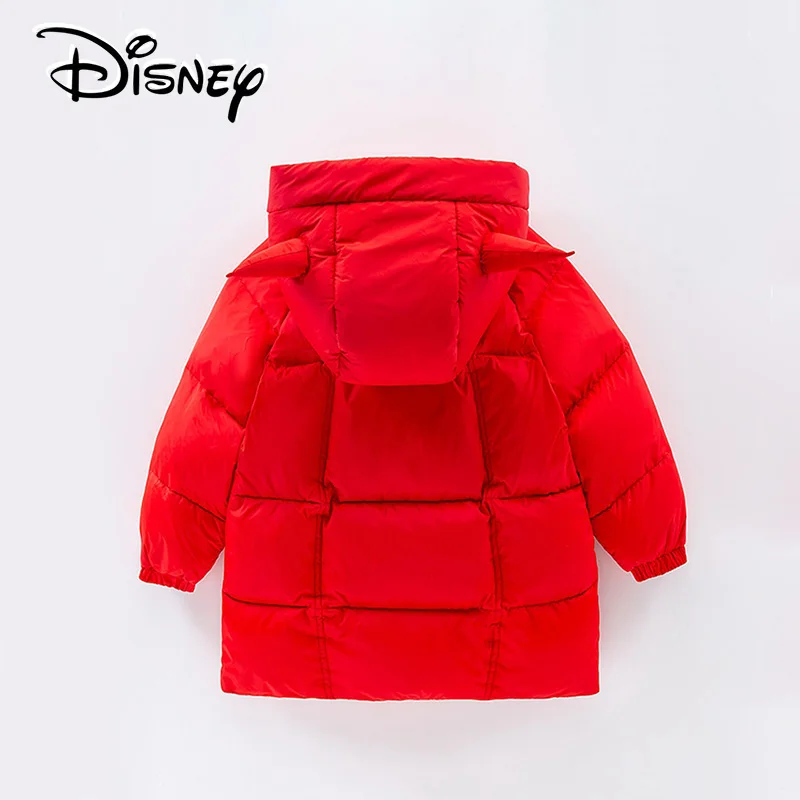 معطف ديزني كيدز ريد داون، منتفخ كرتوني طويل للأولاد والبنات ملابس خارجية شتوية سميكة
