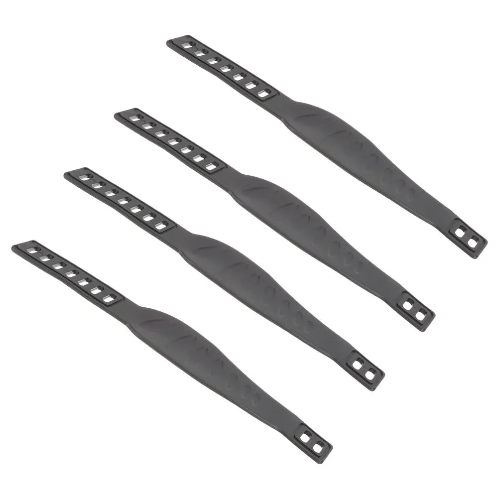 

4Pcs Durable Rubber Pedal Straps for Stationary Bikes Adjustable Comfortable Fitness Enthusiasts Exercise Bike Parts
